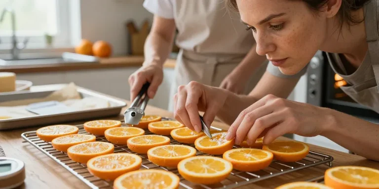 orange seche au four