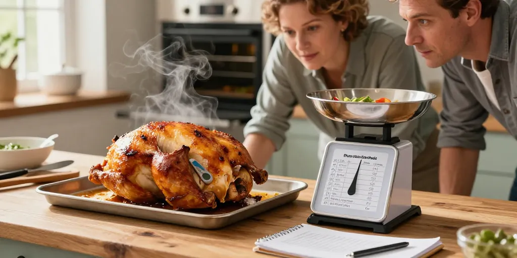 temps cuisson poulet roti au four