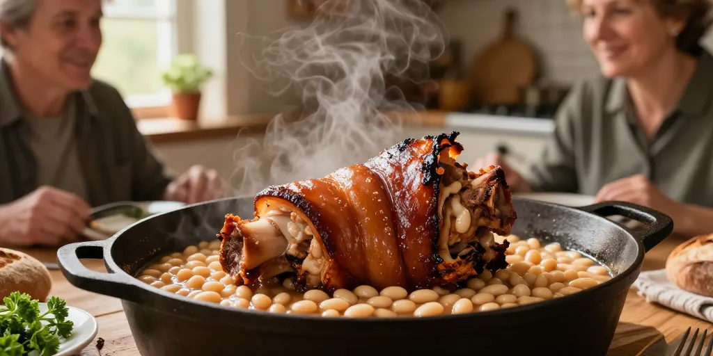 jarret de porc aux haricots blancs