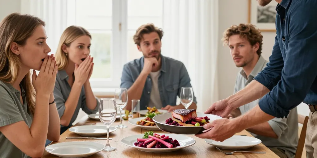 rhubarbe en accompagnement de viande