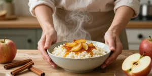 Riz au lait aux pommes : les secrets pour une texture onctueuse